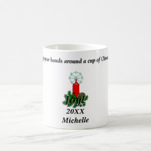 Taza De Café Regalo de Personalizable de alegría para Navidades