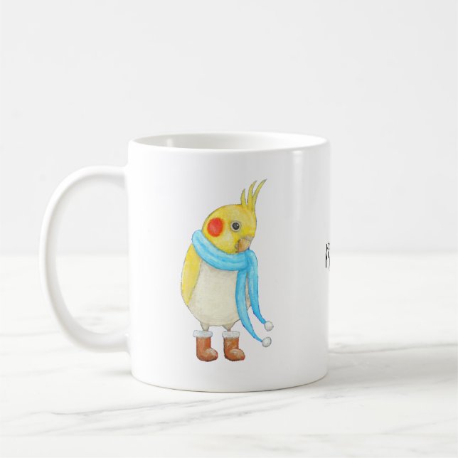 Taza De Café Regalo de Personalizado del amante de los pájaros  (Izquierda)
