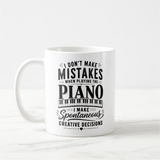 Taza De Café Regalo de piano para pianista y profesor de música