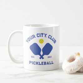 Taza De Café Regalo de Pickleball Club Team Player Personalizad