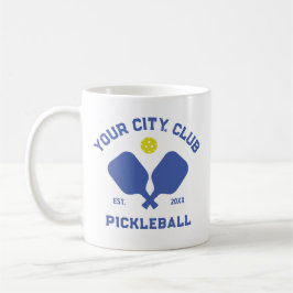 Taza De Café Regalo de Pickleball Club Team Player Personalizad