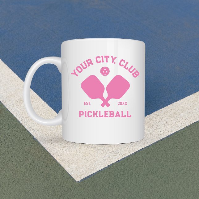 Taza De Café Regalo de Pickleball Club Team Player Personalizad (Subido por el creador)
