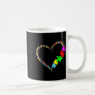 Taza De Café Regalo de pieza de rompecabezas de corazón de amor