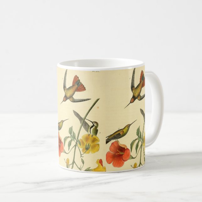 Taza De Café Regalo de pintura de pájaro humedecido audubon (Anverso derecho)