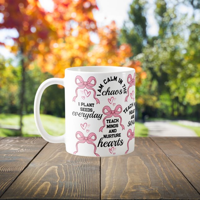 Taza De Café Regalo de profesor personalizado con afirmación re (Subido por el creador)