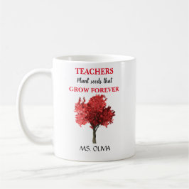 Taza De Café Regalo de profesor personalizado - Los maestros cr