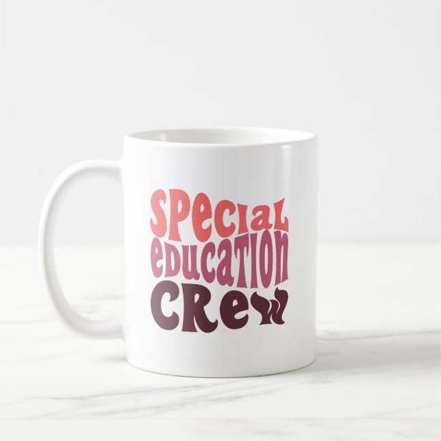 Taza De Café Regalo de profesores de equipos de educación espec (Izquierda)
