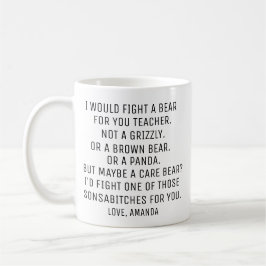 Taza De Café Regalo de profesores personalizado, regalos de pro