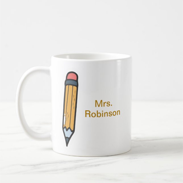 Taza De Café Regalo de profesores personalizados (Izquierda)