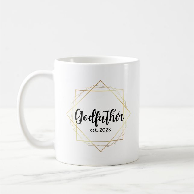 Taza De Café Regalo de propuesta de padrino 2023 Mug Godfather (Izquierda)