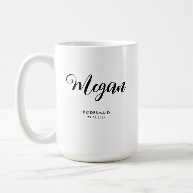 Taza De Café Regalo de propuesta para dama de honor en la boda (Izquierda)
