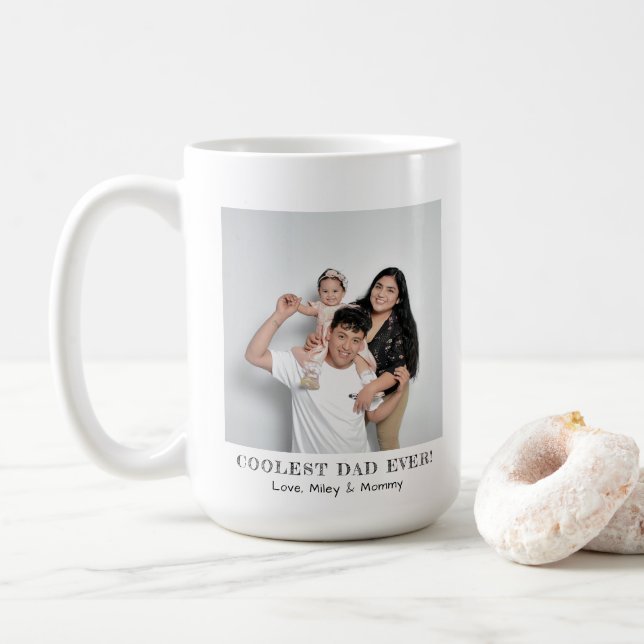 Taza De Café Regalo de Recuerdos del Día del Padre más frío de  (Con donut)