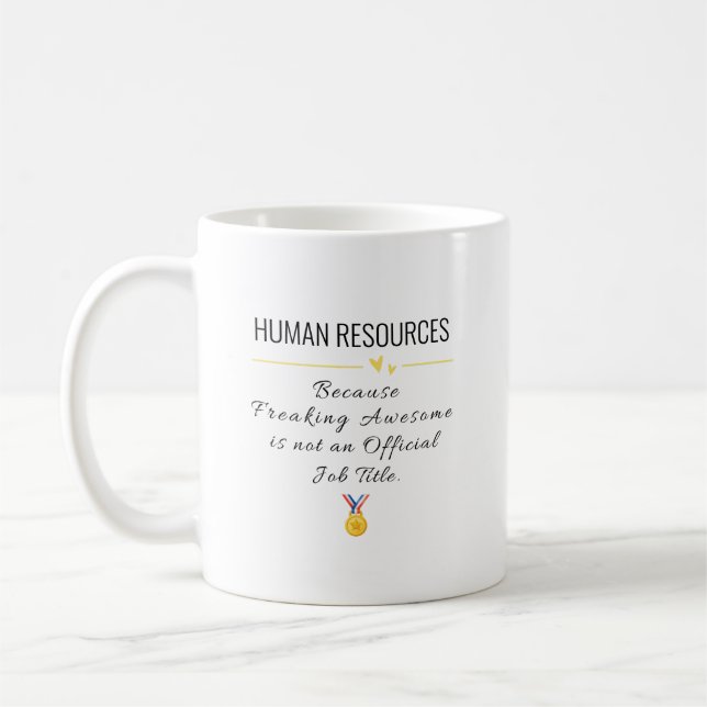 Taza De Café Regalo de recursos humanos - Bloqueo de citas de r (Izquierda)