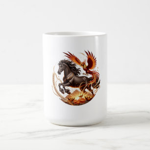 Taza De Café Regalo de Renacimiento Edición Caballo Fénix Año N