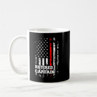 Taza De Café Regalo de retiro del capitán del bombero retirado 