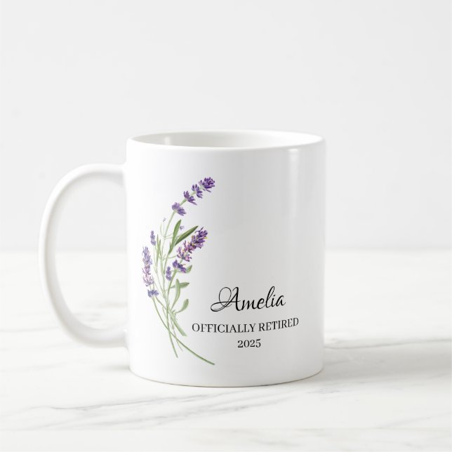 Taza De Café Regalo de retiro feliz personalizado (Izquierda)