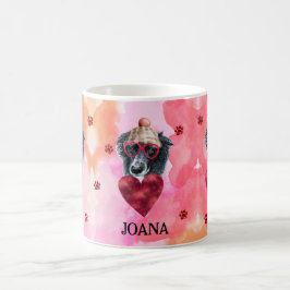 Taza De Café Regalo de San Valentín para perro Border Collie de