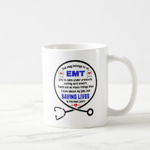 Taza De Café  Regalo de Técnico Médico de Emergencia. Regalo 