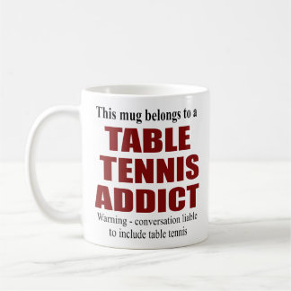 Taza De Café Regalo de tenis de mesa personalizado