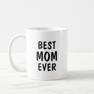 Taza De Café Regalo de tipografía minimalista para la mejor mam