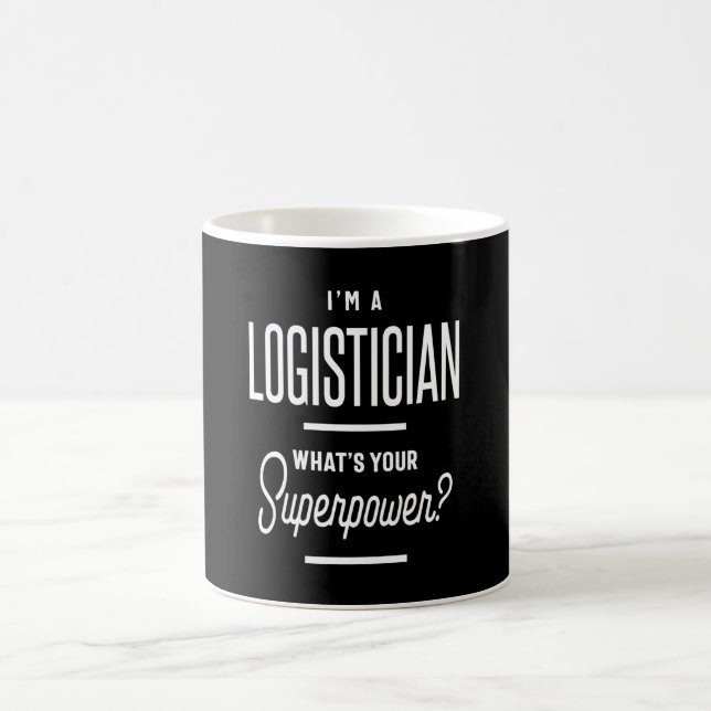 Taza De Café Regalo de titulación de trabajo de Logisticista (Centro)