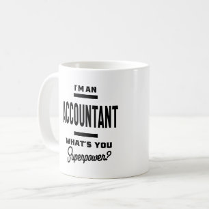 Taza De Café Regalo de títulos de trabajo de contabilidad