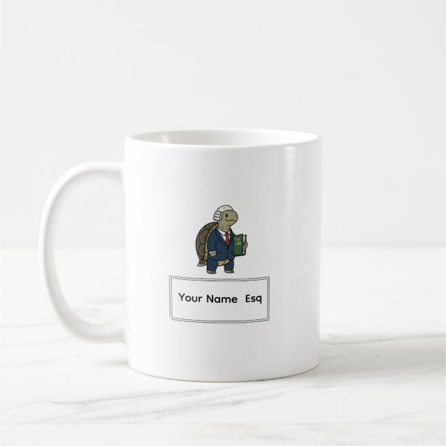 Taza De Café Regalo de Tortuga Abogado (Izquierda)