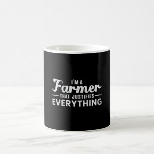 Taza De Café Regalo de tractores divertidos para agricultura ag