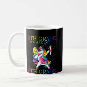 Taza De Café Regalo de unicornio mágico de grado 5 para chicas