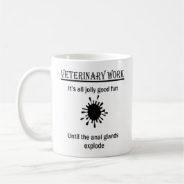 Taza De Café Regalo de veterinaria divertida personalizada
