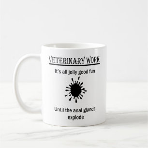 Taza De Café Regalo de veterinaria divertida personalizada