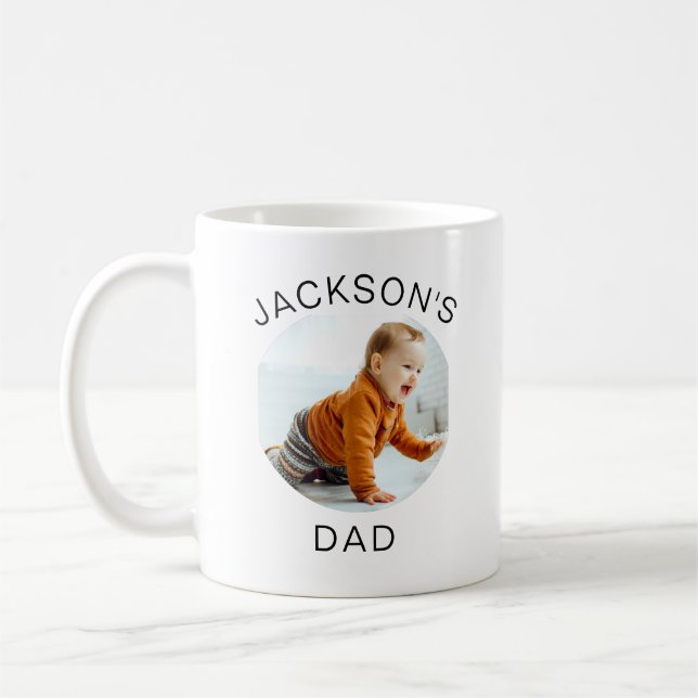 Taza De Café Regalo del abuelo Cara de bebé personalizada para  (Izquierda)