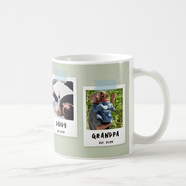 Taza De Café Regalo del abuelo del día del padre con estilo de  (Derecha)