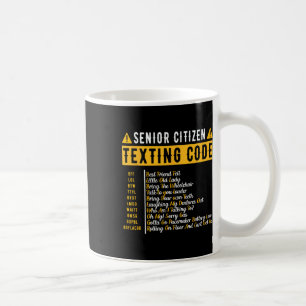 Taza De Café Regalo del abuelo vintage del código de texto para