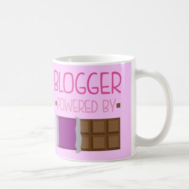 Taza De Café Regalo del chocolate del Blogger para la mujer (Derecha)