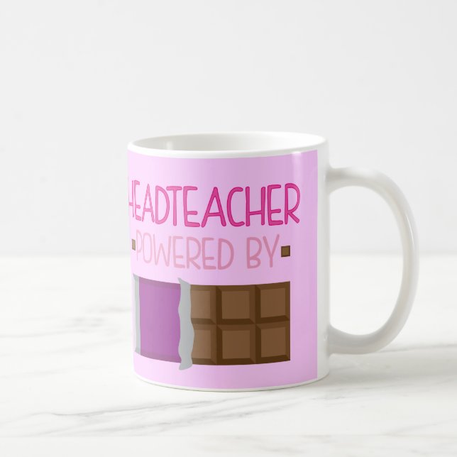 Taza De Café Regalo del chocolate del Headteacher para ella (Derecha)