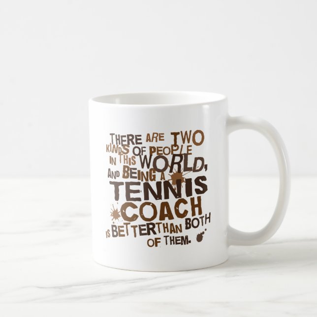 Taza De Café Regalo del coche de tenis (Derecha)
