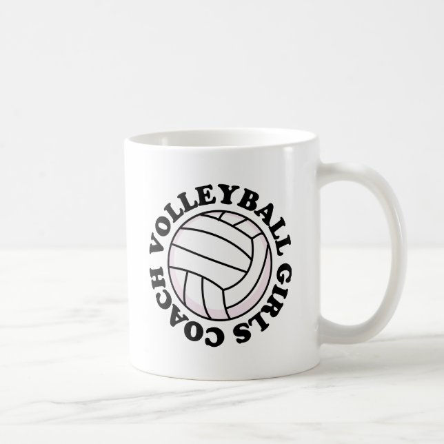 Taza De Café Regalo del coche del voleibol de los chicas (Derecha)