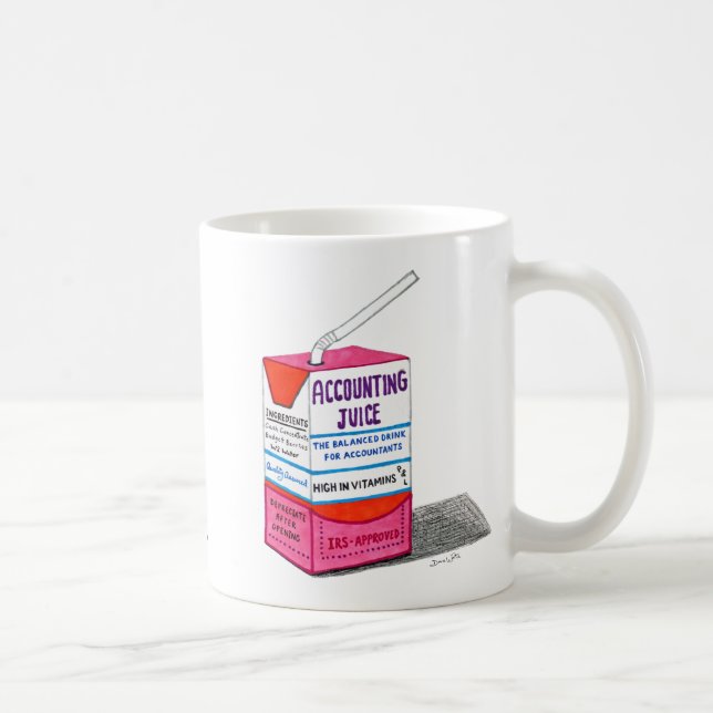Taza De Café Regalo del contable Mug para trabajador contable (Derecha)