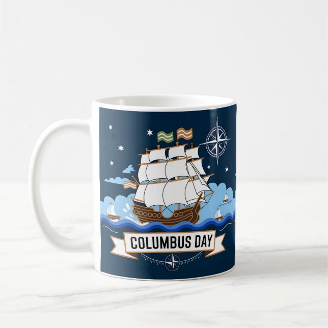 Taza De Café regalo del día de Colón (Izquierda)