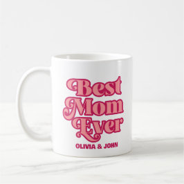 Taza De Café Regalo del Día de la Madre de la Mejor Madre Rosa