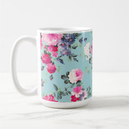 Taza De Café Regalo del Día de la Madre de Rosas Mariposas y Vi