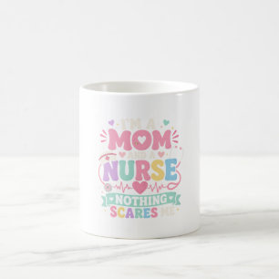 Taza De Café Regalo del día de la madre para mamá y enfermera l