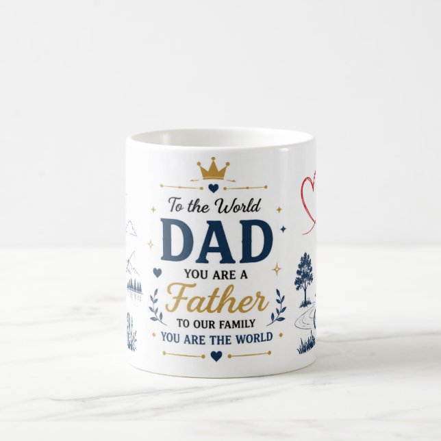 Taza de café regalo del Día del Padre (Centro)