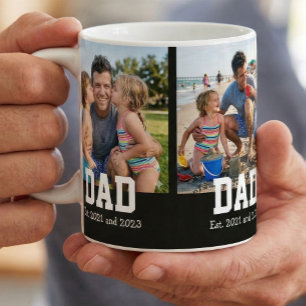 Taza De Café Regalo del Día del Padre con fuente negra negrita