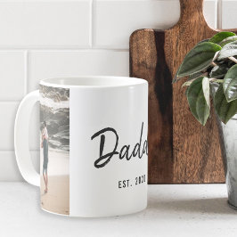 Taza De Café Regalo del Día del Padre con guión moderno para fo