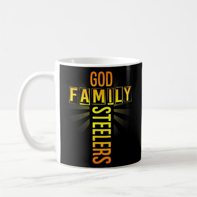 Taza De Café Regalo del Día del Padre de la Familia de Dios (Izquierda)