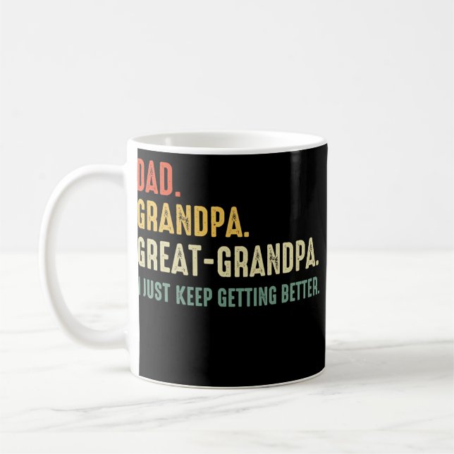 Taza De Café Regalo del Día del Padre de los Abuelos (Izquierda)