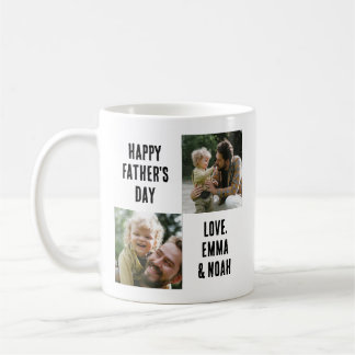 Taza De Café Regalo del Día del Padre para él, 2 fotos personal