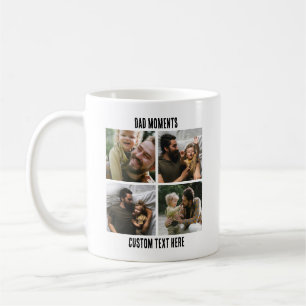 Taza De Café Regalo del Día del Padre para él, 4 fotos personal